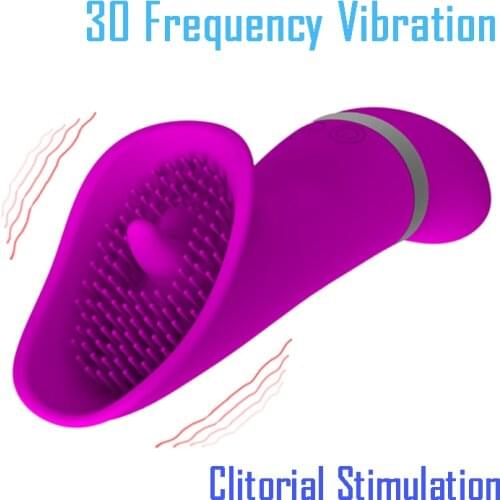 30 Speed Tongue Clitoris Stimulator Vibrator Adult Sex Toys G-spot Nipple Sucker Silicone Oral Vibrator Masturbator for Women
