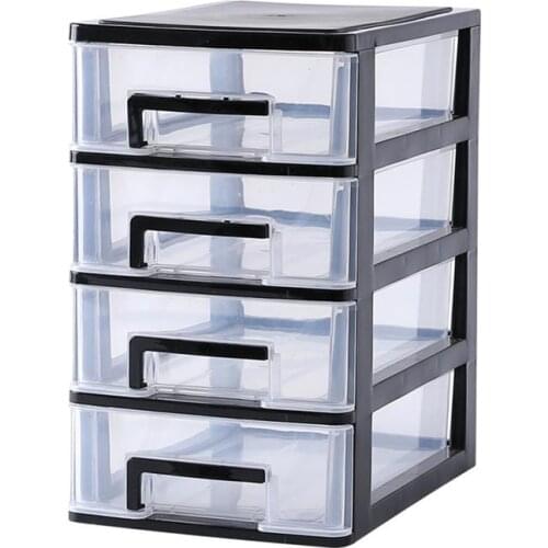 MultiLayers Desktop Drawer Transparent Cosmetics Storage Box Mini Clothing Storage Organizer Plastic Storage Drawers for Clothes