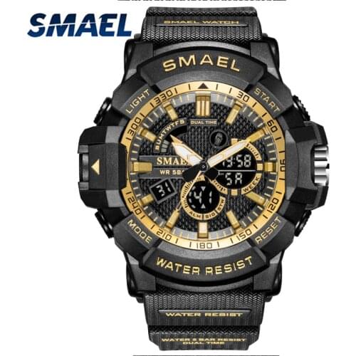 Mens Army watches 50m waterproof sport watch Quartz Wristwatches LED clock for Sport male relogios masculino 1809 mens watch