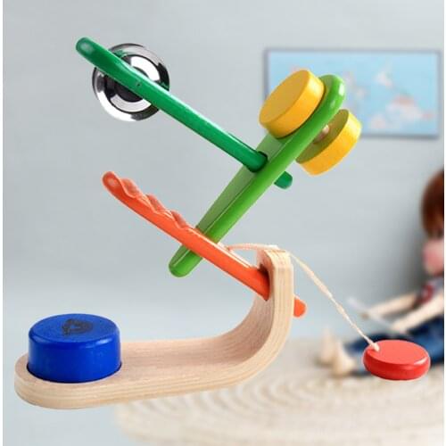 4-in-1 Musical Instrument Shake Rattle Teaching Fun Noisemakers Toy Set Gift