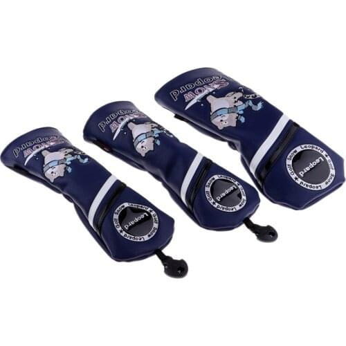 Set Of Golf Head Covers Driver Fairway & Wood Club Headcover 1 3 5 UT