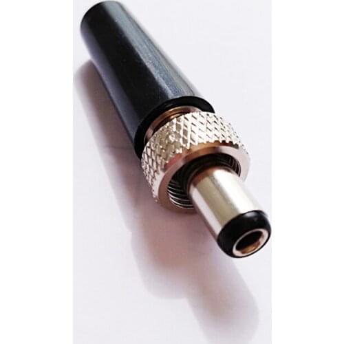 NCHTEK Lockable DC 5.5x2.5mm Power Male Plug Socket Adapter Connector With Screw Nut Locking For Cable/Free Shipping/4PCS