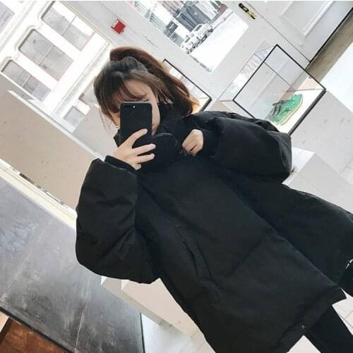 2021 New Fashion Womens Winter Jacket Thick Padded Jacket Casual Loose Short Bread Coat Cotton Coat