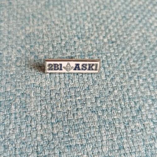 Wholesale 10pcs 1" 2B1 ASK1 lapel pin masonic badge emblem