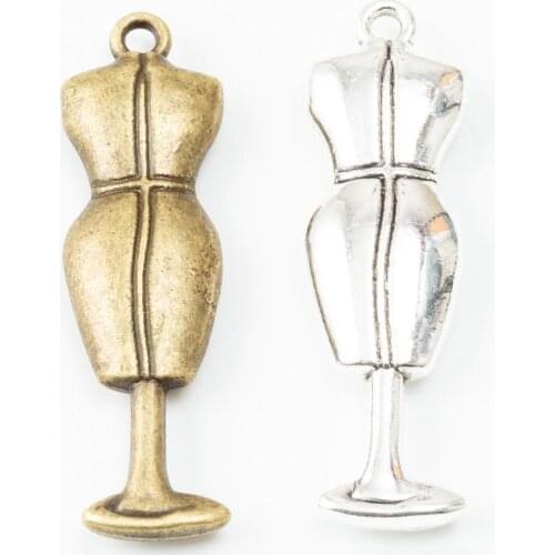 30pcs 38*11MM Tibetan silver color clothes stand hanger charms antique bronze pendants for bracelet necklace earring diy jewel