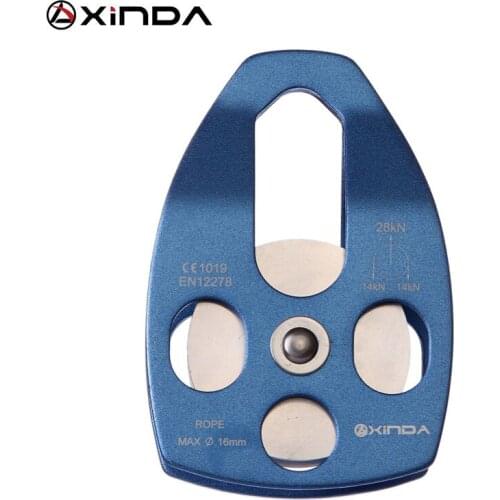 Rock Climbing Pulley Fixed Sideplate Single Sheave Pulley Outdoor Survival Tool High Altitud Traverse Hauling Gear