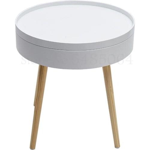 Nordic Balcony Small Coffee Table Sofa Table Round Table Bedroom Bay Window Modern Minimalist Creative Table Corner Table