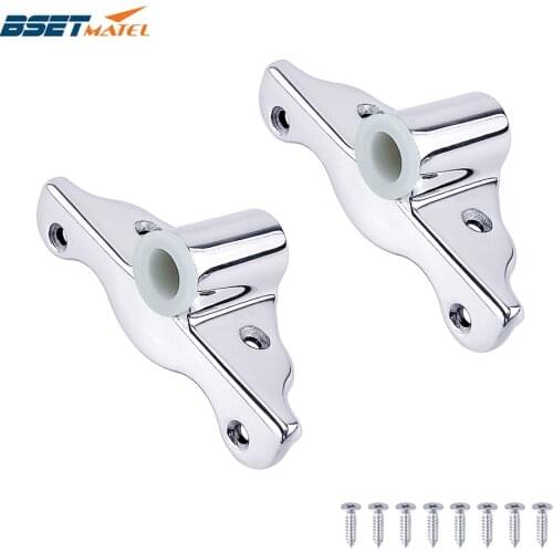 2X Stainless Steel 316 Side Mount Rowlock Boat Row Lock Oarlock Support Bracket Oar Sockets Marine Yacht Kayak Canoe Accessories