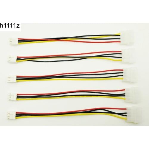 5PCS 4Pin Molex IDE Male to 4P ATA Female Power Supply Cable Floppy Drive Adapter Connector for HDD PSU ETH EOS BTC Miner Mining