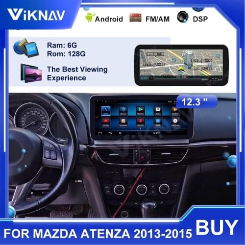 128G Android 10.0 Car Radio For Mazda Atenza 2013-2015 Car Monitor Stereo Multimedia Player GPS Navigation HD Screen Head Unit