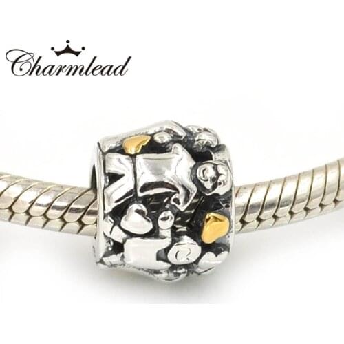 Charmlead 925 Sterling Silver Beads Family Love Together Charm Fit DIY Bracelet Fashion Jewelry