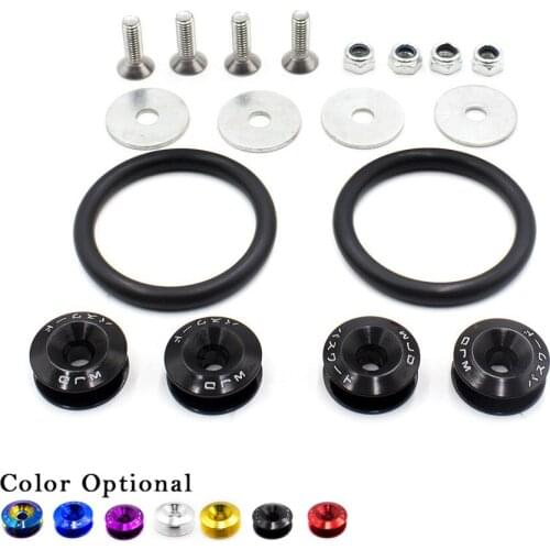 GM car front bumper quick release fasteners rear bumper reinforcement ring billet aluminum nut