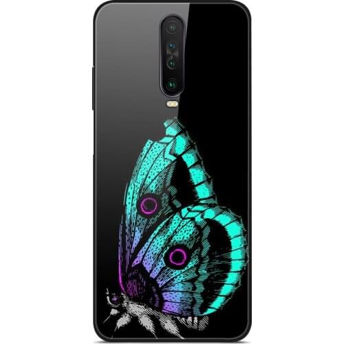 Case For Xiaomi Redmi K30 Phone Case Tempered Glass Back Cover Series 3