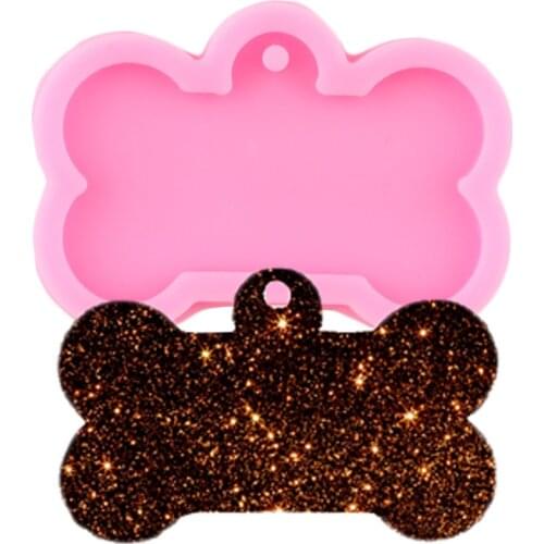 Bone Shape Resin Molds for DIY Craft Pet Tag Pendant Aromatherapy Silicone Mold Jewelry Making Findings