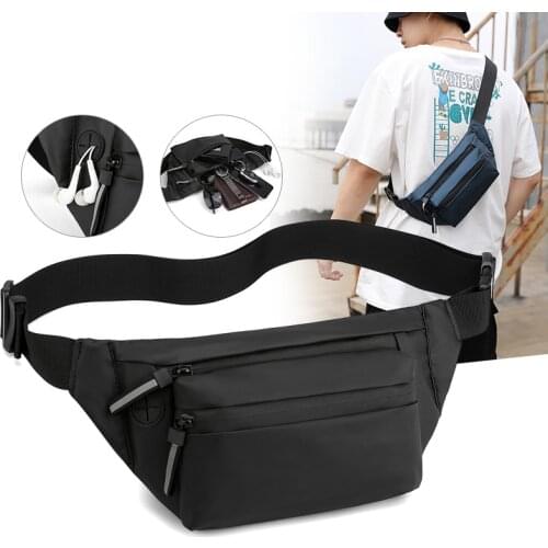Functional Men Waists Bag High Quality Nylon Waterproof Waist Packs Unisex Outdoor Travel Chest Bag Handy Belt Fanny Pack Male