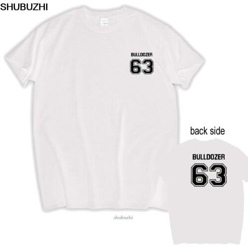 T-Shirt Bulldozer T-Shirt Shirt Customizable Number Bud Spencer Double Side shubuzhi Short Sleeve Cotton Man T Shirt sbz8367