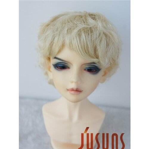 JD043 1/6 1/4 1/3 Short Curly BJD Wigs for YOSD MSD SD slight curly synthetic fiber 6-7inch 7-8inch 8-9inch Doll Accessories