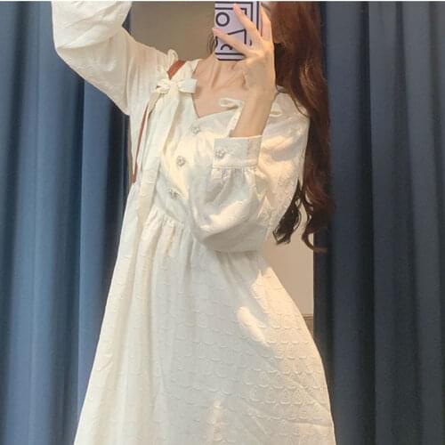 New Summer Kawali Fairy Dress Women Elegant Sweet Designer Midi Dress Female Party Casual Holiday Harujuku Korean Dress