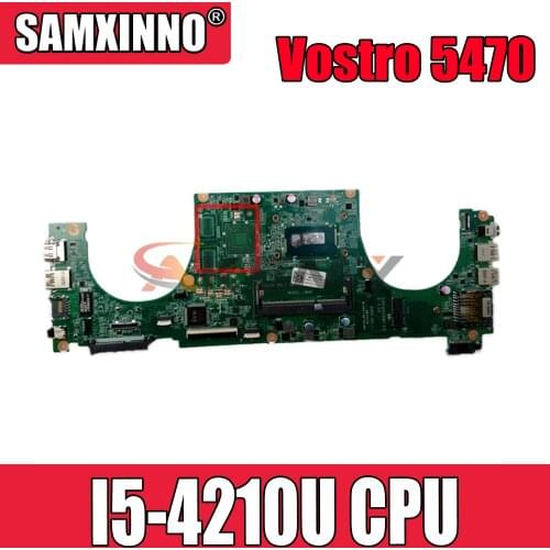 Original Laptop motherboard For DELL Vostro 5470 V5470 Core I5-4210U SR1EF Mainboard CN-0TYFY8 0TYFY8 DAJW8CMB8E1 N14P-GV2-S-A2