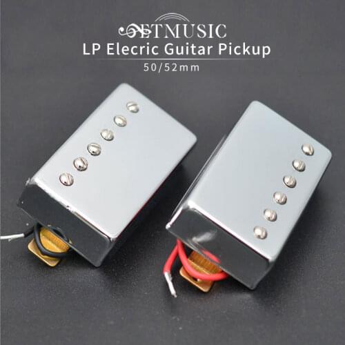 Humbucker Electric Guitar Pickup Gold/Chrome Neck Bridge Pickup for LP Style Electric Guitar Brass Cover Guitarra Pickup