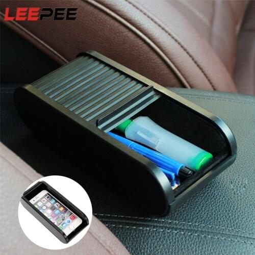 Plastic Car Coin Holder Organizer Money Loose Change Debris Storage Box Container Box for Phone Key Auto Accessories Car-styling
