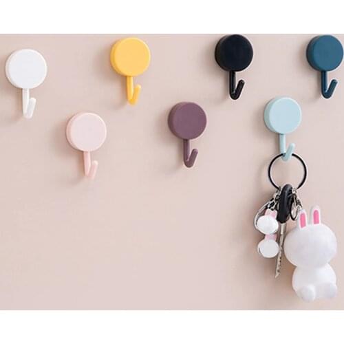 Sale-10 Pcs Hanger Keys Hook Wall Bag Keys Holder Home Decor Hanging Hook Self Ornament Sundries Clothing Display Racks Hook
