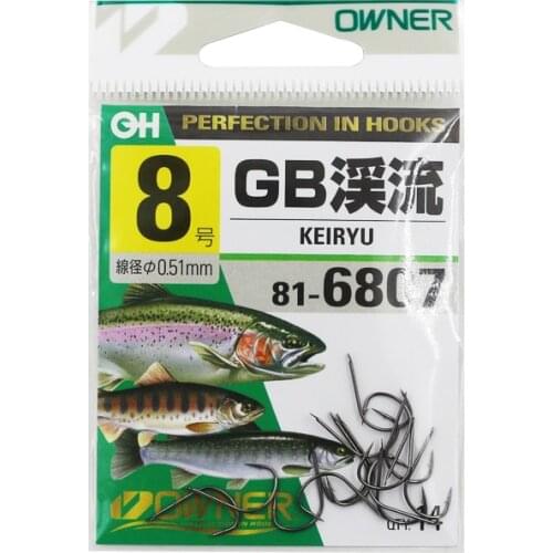 Owner 816807 Fishing Hooks Stream Sea Water Barbed Fishing Anzol De Pesca Carp Wedkarstwo Peche Bait Lure Tackles Sharp Fishhook