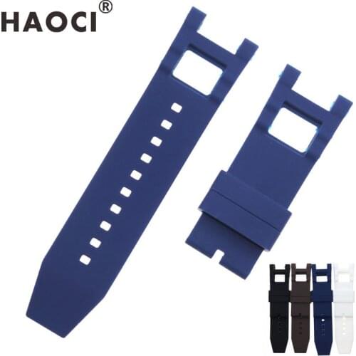Black blue brown 28mm silicone watch strap for Invicta Subaqua Noma III 50mm watchband bracelet belt comfortable and waterproof
