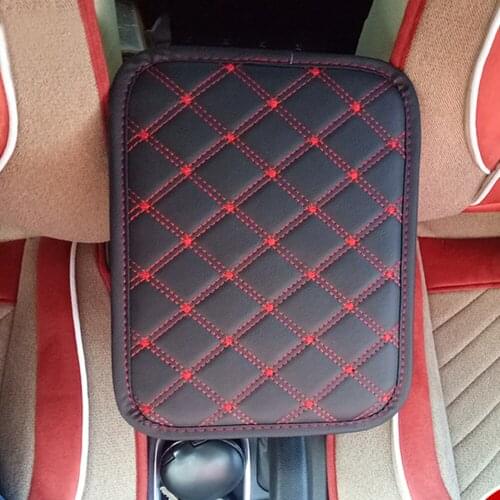 Universal Leather Car Armrest Pad Covers Auto Seat Armrests Box Pads Center Consoles Cushion Car Seat Interior Accessories