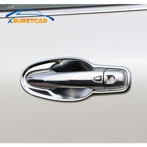 Xburstcar for Renault Koleos Samsung QM6 2016 - 2020 ABS Chrome Exterior Outer Door Handle Bowl Cover Trim Sticker Accessories