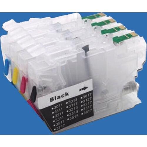 YOTAT Refillable ink cartridge LC3311 LC3313 for Brother DCP-J772DW MFC-J491DW MFC-J890DW with chip