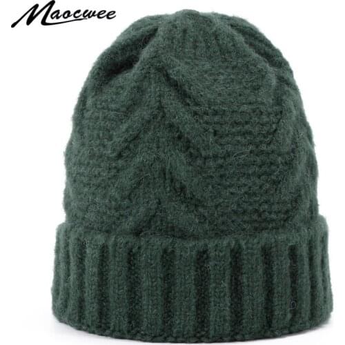 Womens hat Beanie Hat Skullies Autumn And Winter Warm Soft Knitted Hat Wool Hat Casual Solid fashion Outdoor Multiple Colour