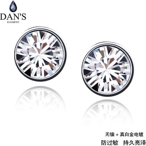 DANS ELEMENT Austrian Crystal Fashion Jewelry Stud Earrings for women Vintage Earrings New Sale Hot #74439Crystal