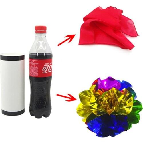 1 Set Vanishing Cola Bottle Magic Tricks Vanishing Cole/ Coke Bottle Stage Magic Props Bottle Magic Close Up Illusions