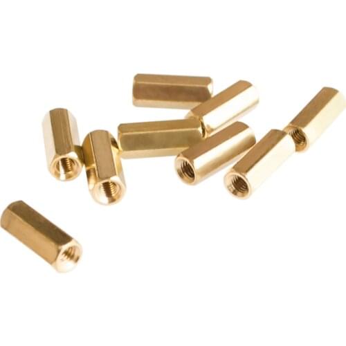 10PCS/LOT M3 10MM Height Hollow Copper Pillars
