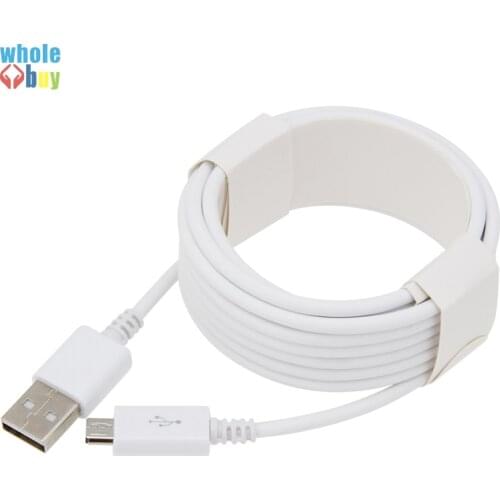 100pcs/lot High Speed 1 m 2m 3m Carton Packing White Round Micro 5pin Type C Data Sync Charger Cable for Samsung S4 Xiaomi HTC