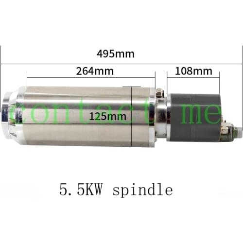 5.5KW 8 poles: 100-1200hz/1500-18000rpm, BT30 tool change spindle, CNC engraving and milling of molds for metal finishing