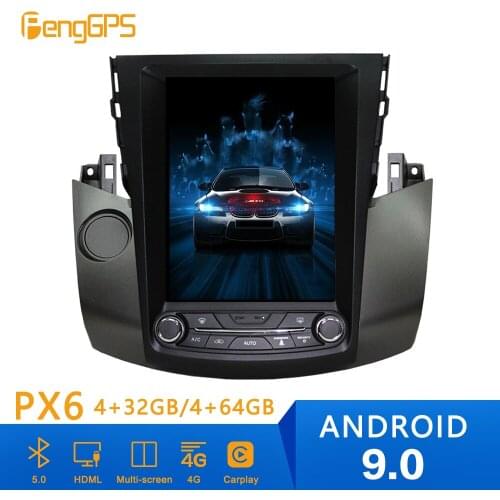 Android 9.0 Tesla Style 4GB RAM Car GPS navigation For Toyota RAV4 2006-2012 multimedia player head unit radio tape recorder