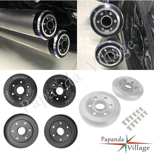 Black/Gray/Silver Motorcycle Exhaust Muffler Tail Pipe Cap Exhaust Silencer Tips End Cap Protect For BMW R NINE T 2014 2015 2016