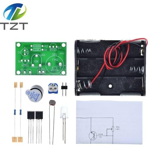 Photosensitive Sound Light Alarm DIY Kit Electronic Production Invention Assembly Sound and Light Sensor Module Device Suite