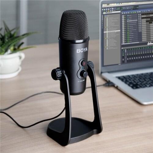 BOYA BY-PM700 USB Condenser Microphone with Flexible Polar Pattern for Windows and Mac Computer Recording Interview Conference