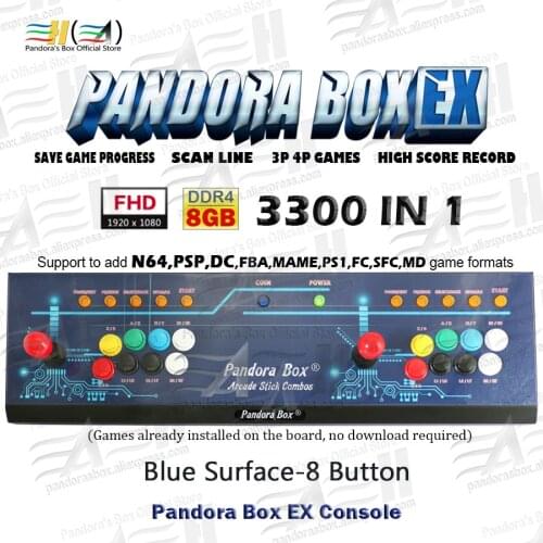 Pandora box 6 1300 in 1 arcade game jamma board pcb For arcade machine arcade cabinet support fba mame ps1 game 3d tekken