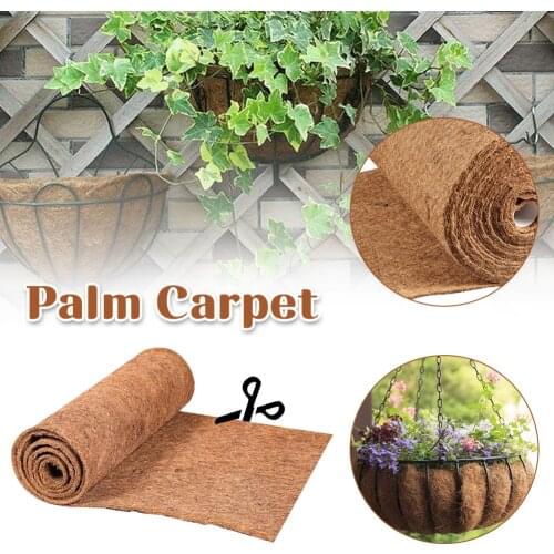 60x100cm Natural Coconut Palm Fiber Coco Liner Bulk Roll Mat Carpet Flower Basket Flowerpot Wall Basket Pet Reptile Carpet