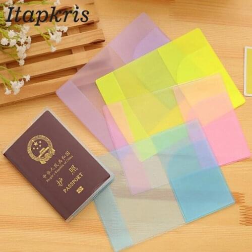 Waterproof Transparent Passport Cover Travel Organizer Ticket Document Pocket Russia Holder Women