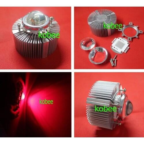 100W 100Watt Deep Red 660nm High Power LED Light + Lens Reflector + Heatsink Cooler+100W Driver For Plant Grow Light Aquarium