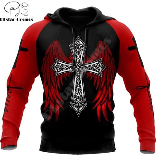 Jesus and Knights Templar 3D All Over Printed Mens Autumn Hoodie Sweatshirt Unisex Streetwear Casual Zip Jacket Pullover KJ633