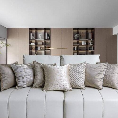 2021 New Light Coffee Luxury Soft Decorative Pillowcases Polyester Cushion Cover Home Decor Throw Pillow Cover Housse De Coussin