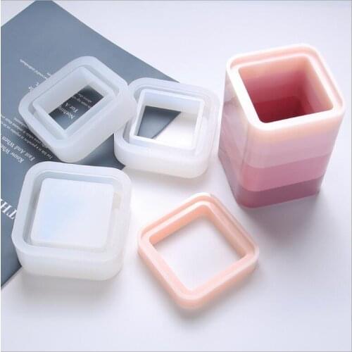 New Transparent Silicone Mould Resin Decorative Craft DIY Infinite stacked storage box Mold epoxy resin molds for jewelry
