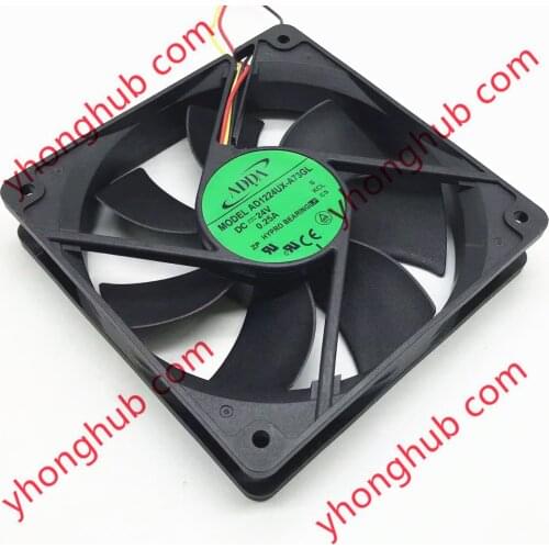 ADDA AD1224UX-A73GL DC 24V 0.25A 120x120x25mm Server Cooling Fan