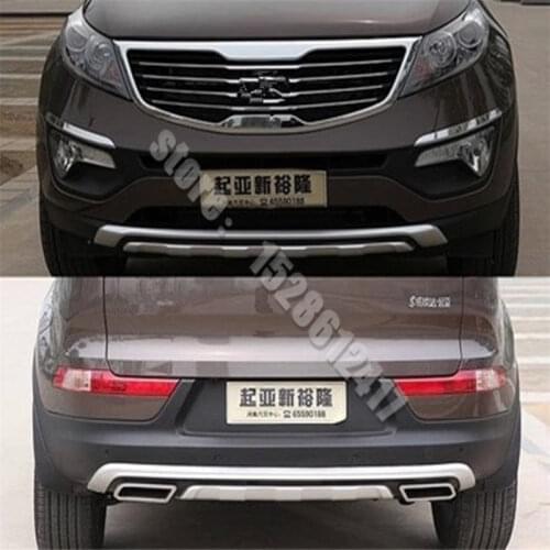 ABS Front+Rear bumper cover trim plastic Bumper bars front and rear bumper fit for 2011-2017 Kia Sportager Car styling